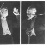 Serge Koussevitzky conducting (2 images side by side)